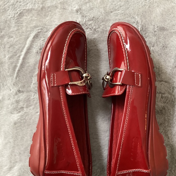 NWT red leather 24 HRS size 36 shoes - Picture 4 of 8